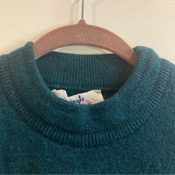 PRINGLE OF SCOTLAND  SZ L Country Lodge Embroidery 100% Wool Crew Neck Sweater - Picture 5 of 8